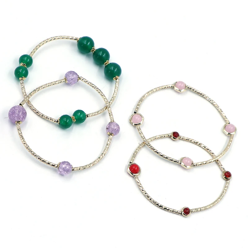 fashion jewelry bracelets & bangles Lampwork Glass Bangle Bracelet