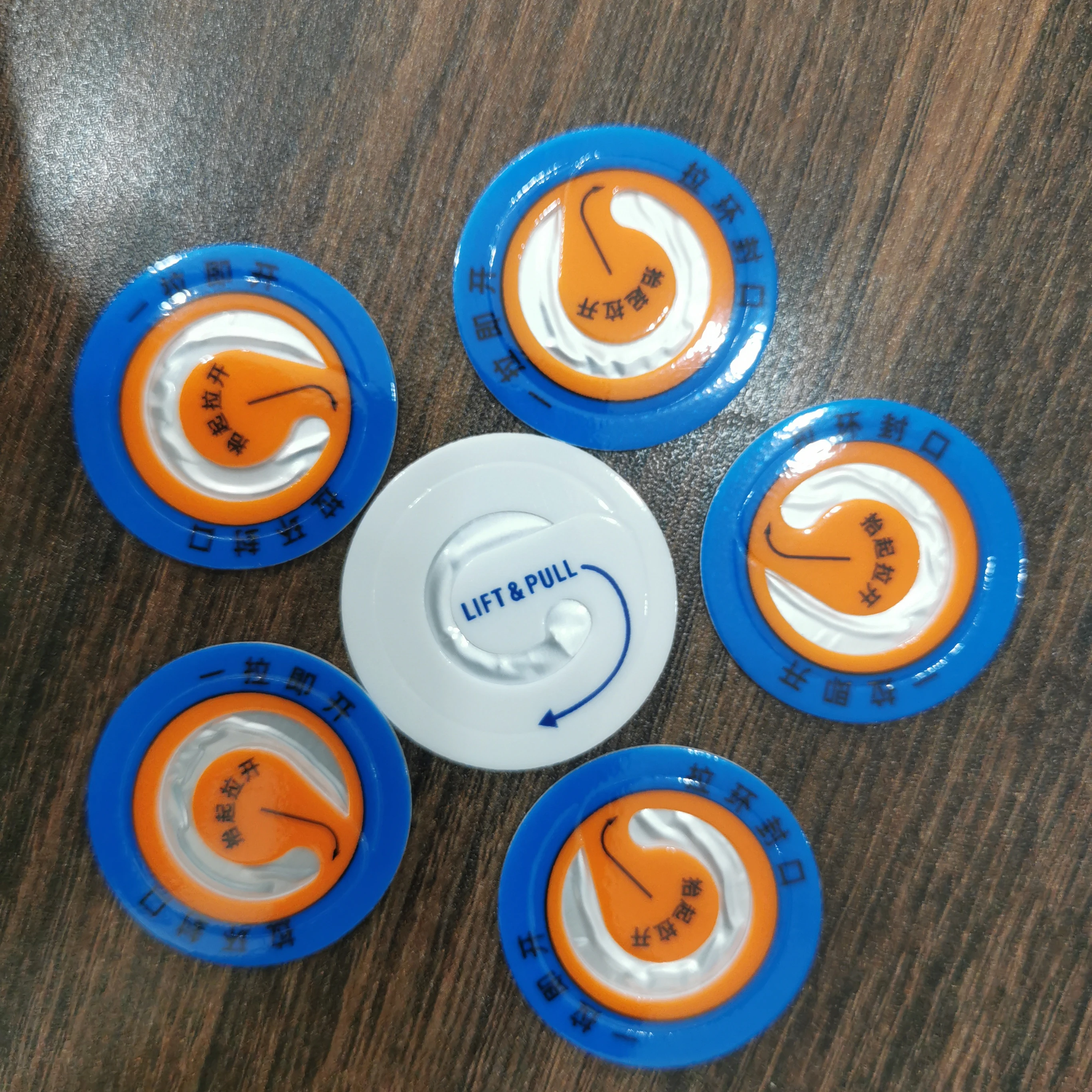 Easy Open Ring Peel Liner Induction PET/PE/PP Bottle Cap Aluminum Foil Seal Liner