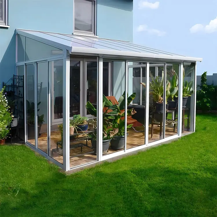 Garden Sun Room Custom Broken Bridge Aluminum High Quality Outdoor Villa Balcony Courtyard Glass Sunroom House