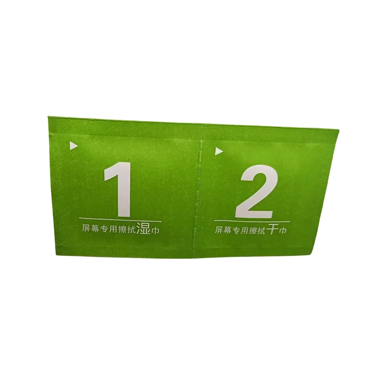 OEM ODM Electronic Screen Cleaner Cleaning Cloth Wipe 2 In 1 Wet And Dry Wipes For Intelligent Dry And Wet Wipes Phone