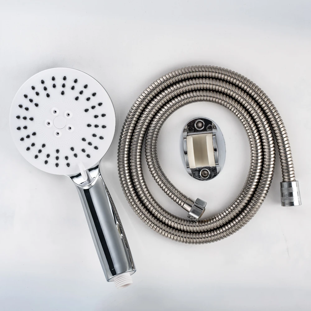 TB-7004 abs chrome high pressure saving water shower head with hose