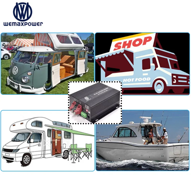  Для Rvs/камеры от 12 В до 14 6 в 2 13 8 5 dc зарядное устройство 60 А для li-ion/LiFePO4/свинцово-кислотной