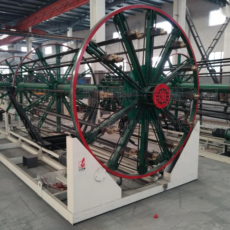 Full automatic steel frame hob- welding machine is used for cement pipe work