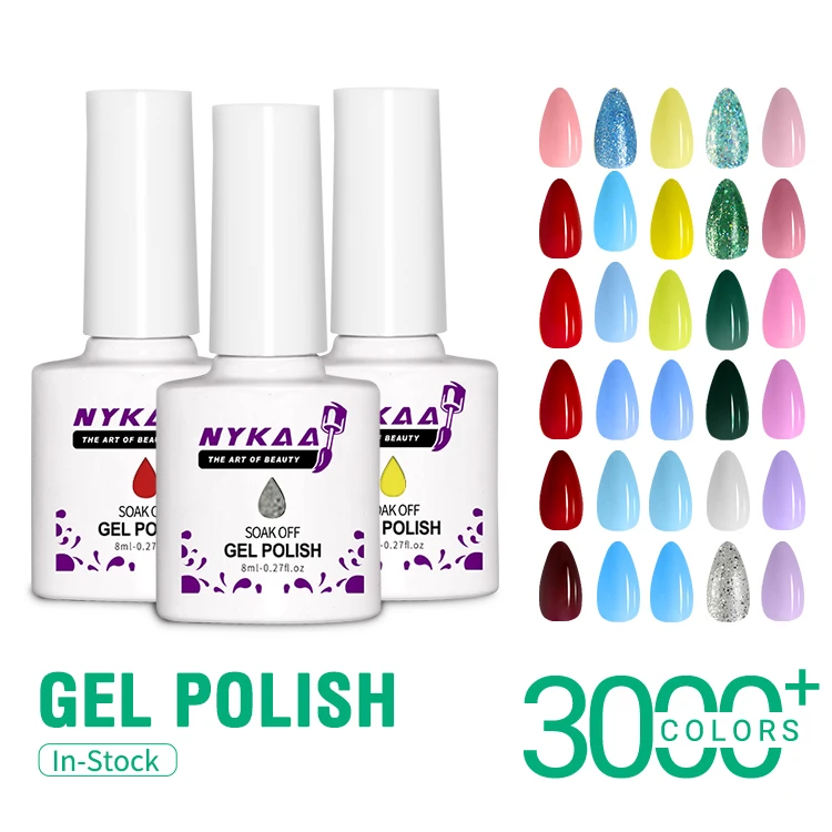 China Cheap Wholesale 8ml Nail Art UV Gel Polish Private Label Soak Off UV Gel Nail Polish Halal Wholesale Nail Gel Polish