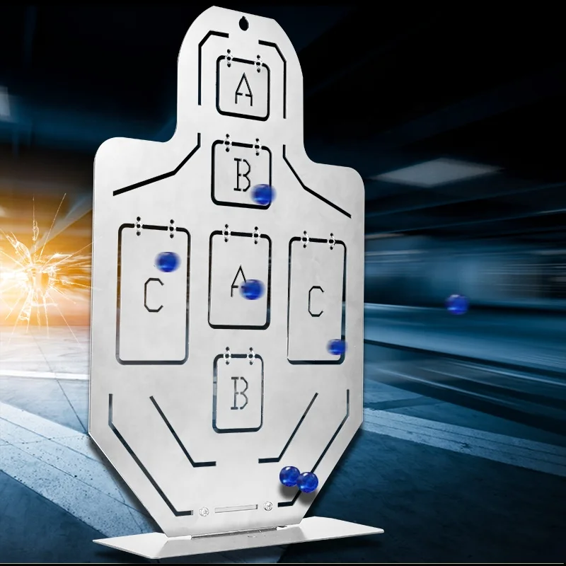 Actionunion Kid shooting Target Stainless Steel Metal Wind Chime Six-point Guard Training IPSC Targets for Kid CS game