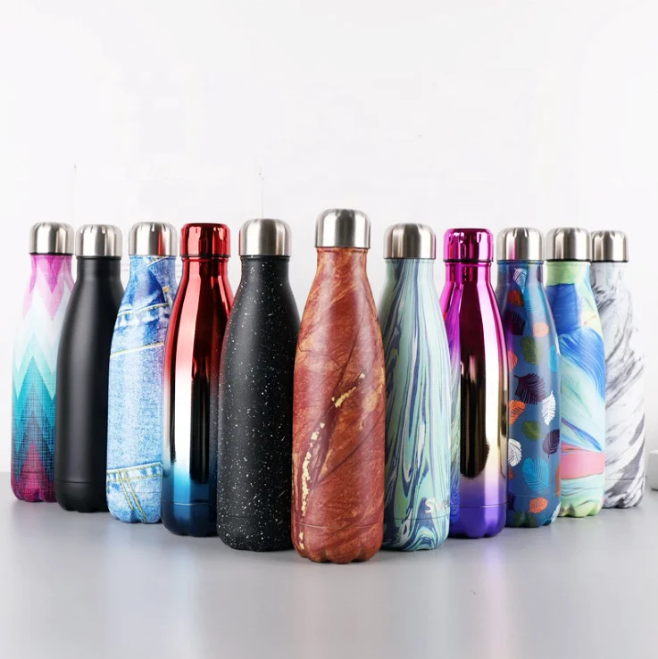 Hot selling 500ml single color insulated drinking water bottle stainless steel