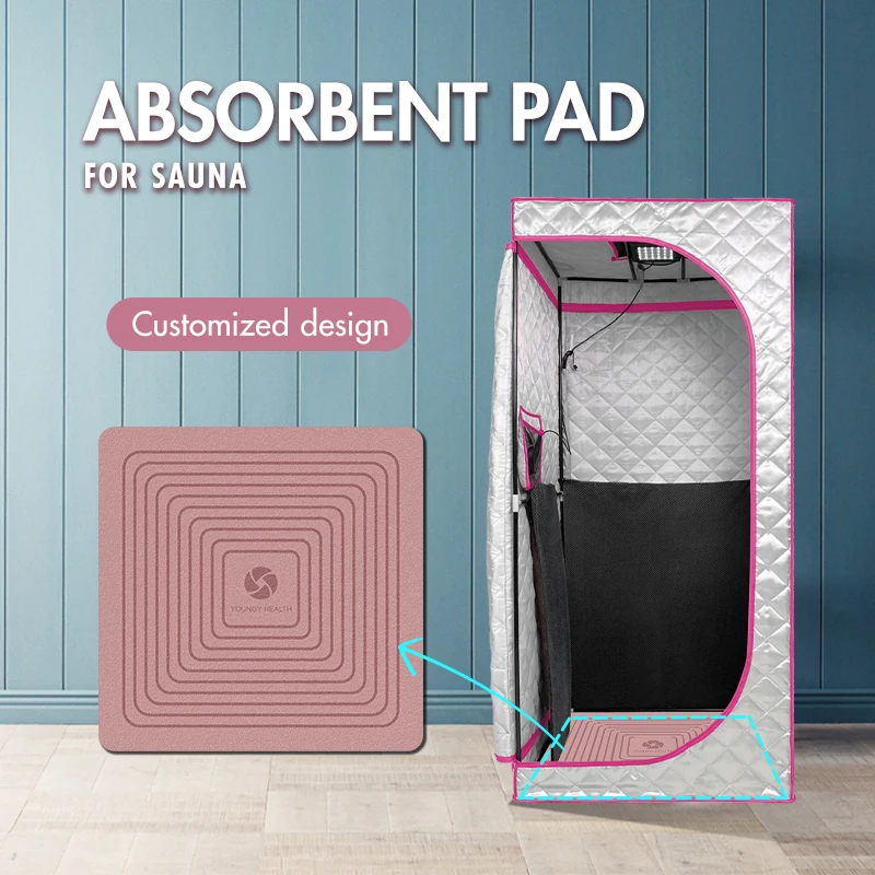 Diatom Mud Rubber Cushion Water-Absorbing Pad Mat Quick-Drying Floor Carpet Non-Slip Foot Pad Absorbent Mat For Portable Sauna