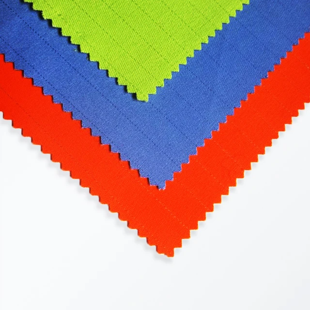 55% Modacrylic, 43% Cotton and 2% Static Dissipative Fiber Blend Inherently FR Fabric