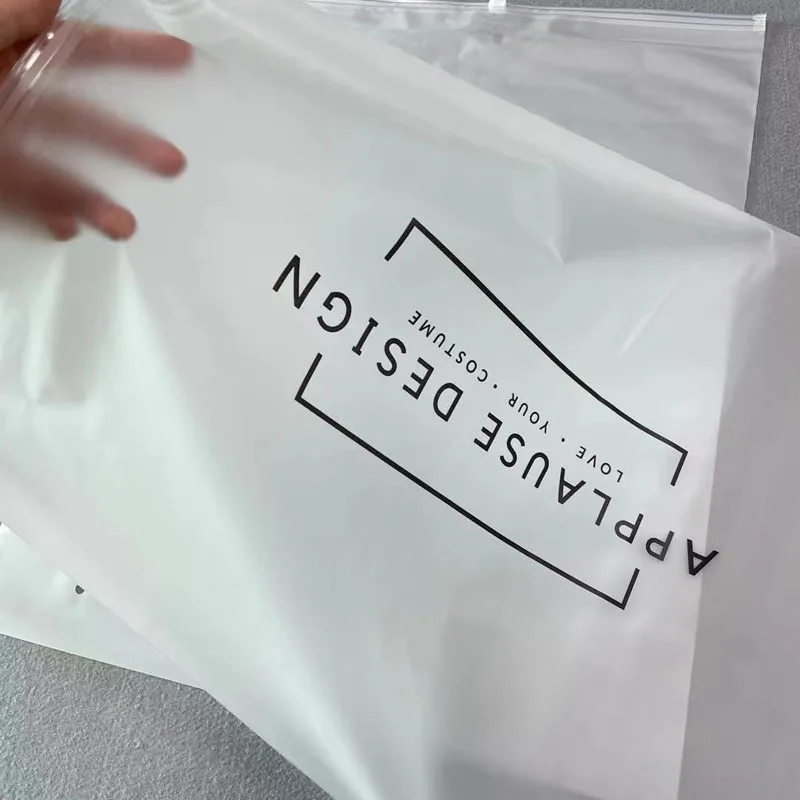 Reusable Waterproof EVA Plastic Zip Lock Swimwear Bags, Customized Print Logo T Shirt Bikini Skirt Dress Packaging Zip Lock Bags