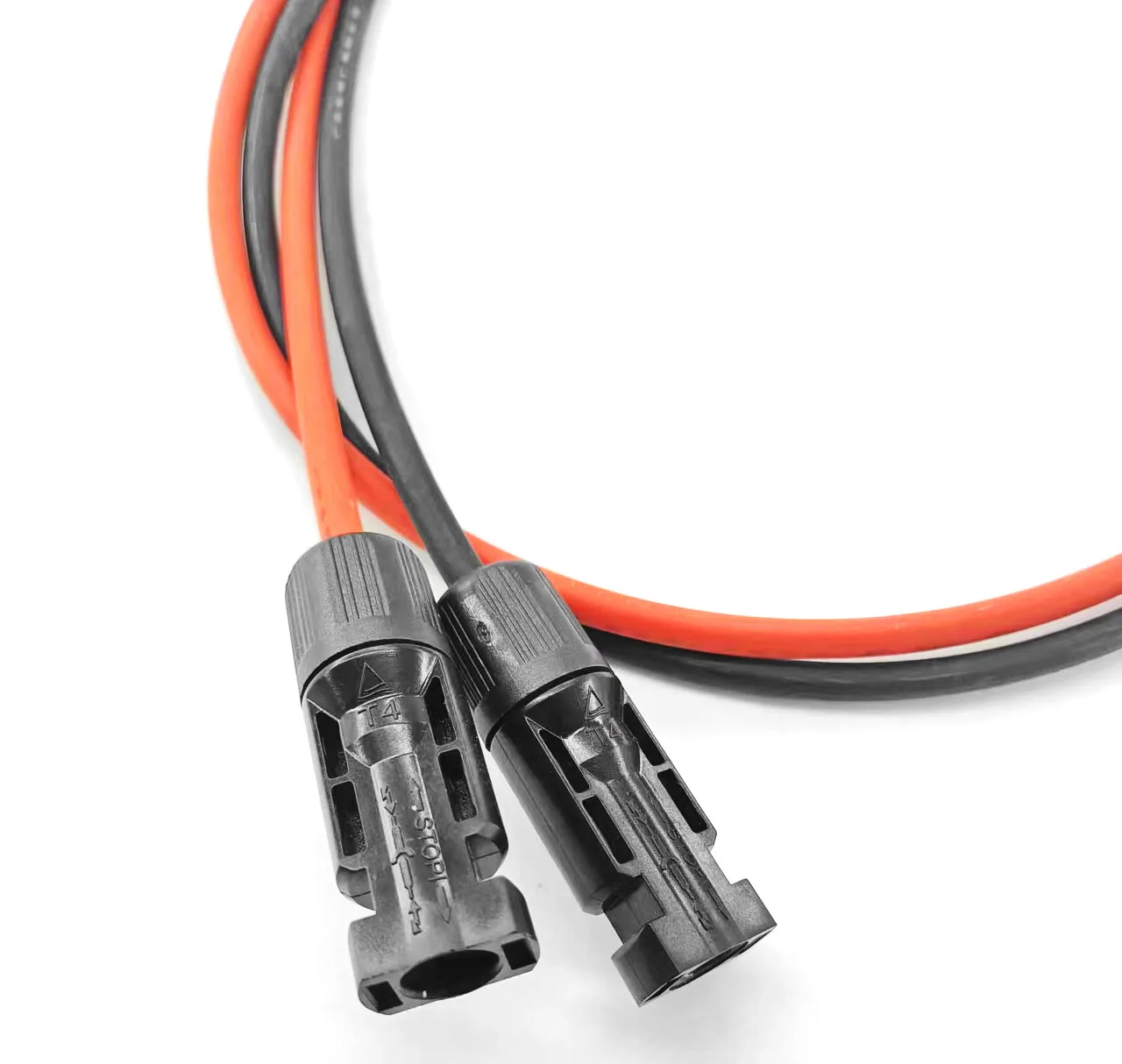 Customized XLPE Red Black PV1F solar battery cable photovoltaic panels solar cable 6mm cable Solar wire