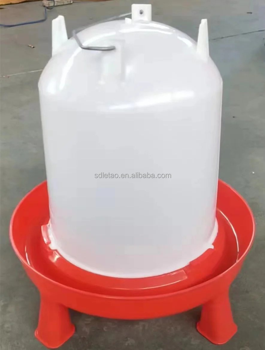 Letao supply  chicken water drinker automatic chicken feeders and drinkers plastic with legs