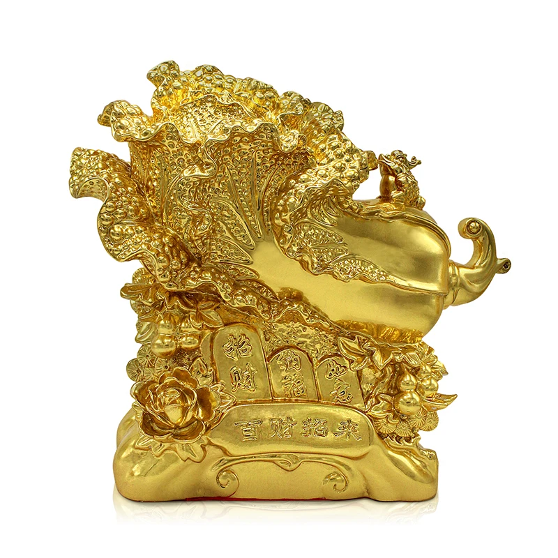 Customized Resin Golden Horse Craft Statue Figurine for Home Decor Gold Custom Package Steel Europe Buddhism Feng Shui