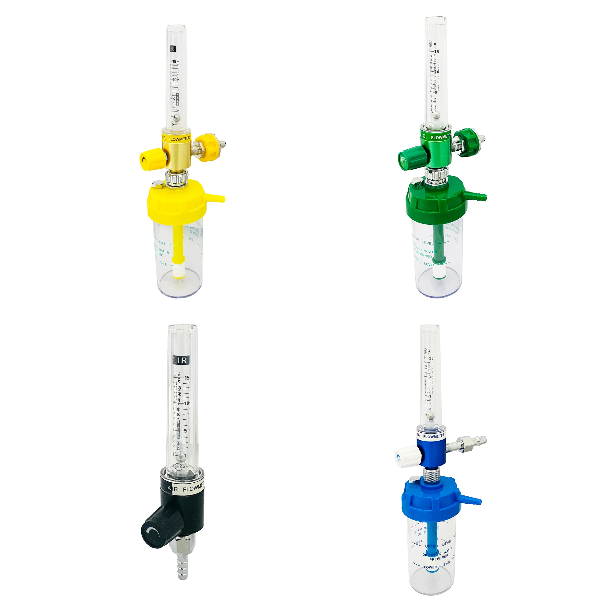Professional model wall mounted medical oxygen regulator flowmeter medical wall mounted oxygen flow meter