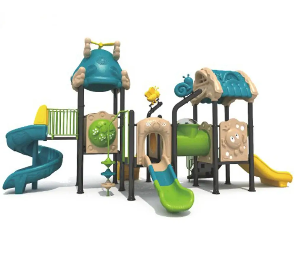 Hot sales Commercial Outdoor Playground Equipment plastic kids slide outdoor playground For Preschool