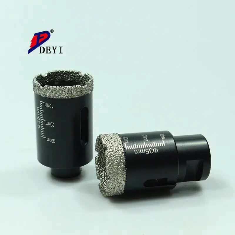 Vacuum brazed hex Circular Hole China Porcelain Marble Stone Ceramic Tile Hollow Diamond Core  Drill Bit/Marble diamond hole saw