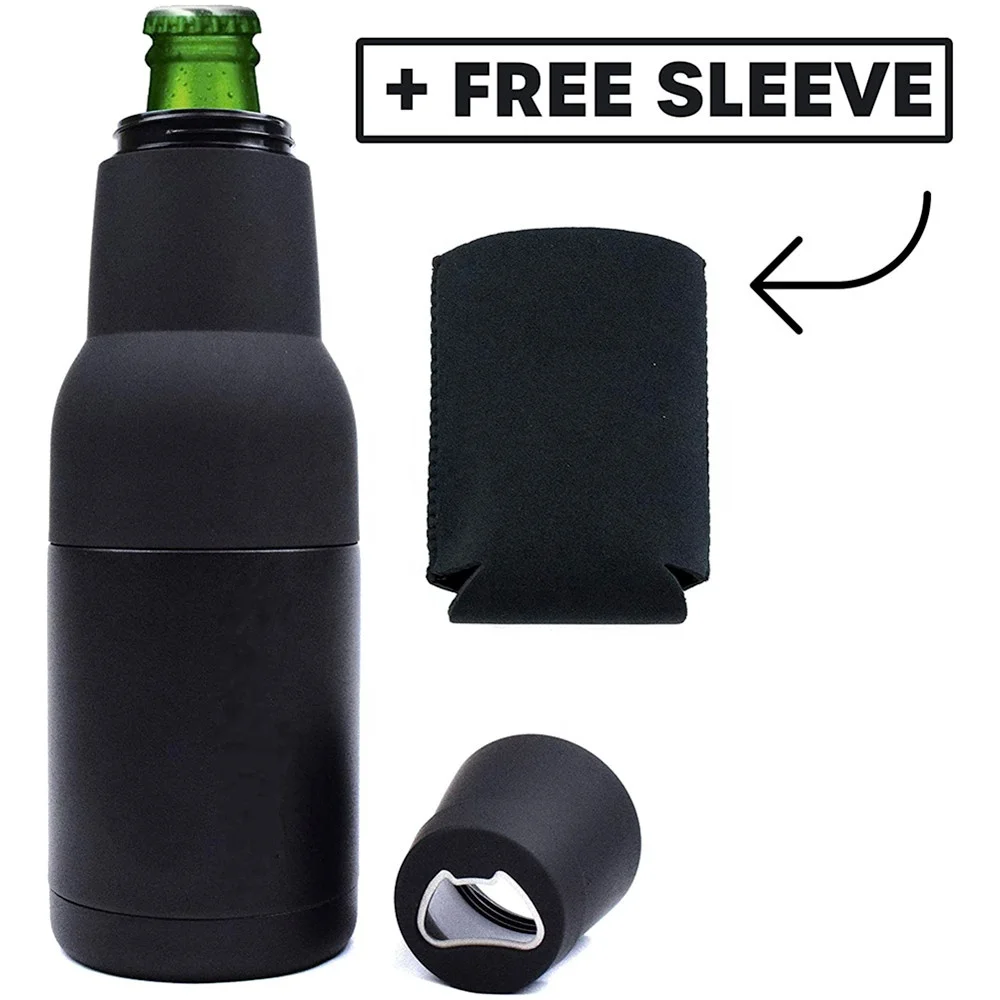 
ZongZheng 12oz Custom Vacuum Insulated Double Walled Stainless Steel Beer Can and Bottle Cooler With Beer Opener 