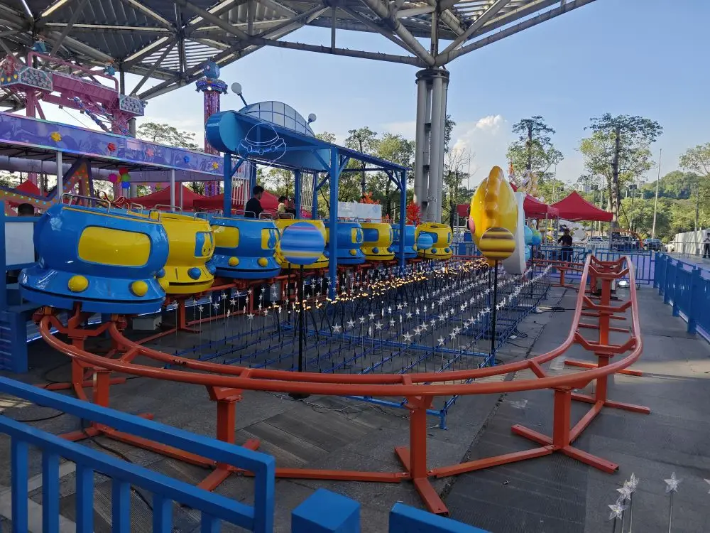 Mini Adventure Park Roller Coaster Attractive Amusement Rides for Theme Parks Luna Carnivals Fairs Playgrounds