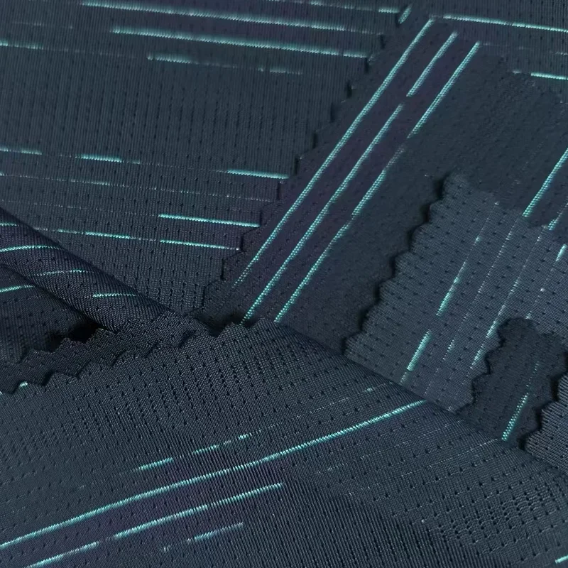 Knits Stretch 85%Nylon 3%Polyester 12%Spandex Fabric Soft Breathable Weft Mesh Fabric for Athletic Mesh Apparel