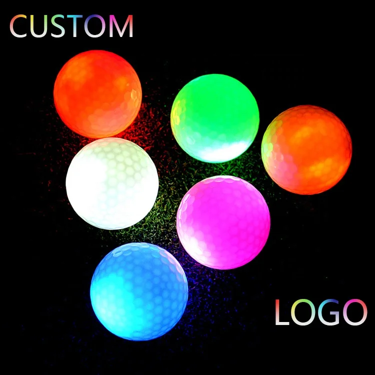 High Quality Golf Ball Led Glow Golf Driving Range Balls Outdoor Night Light Practice Training Golf Balls