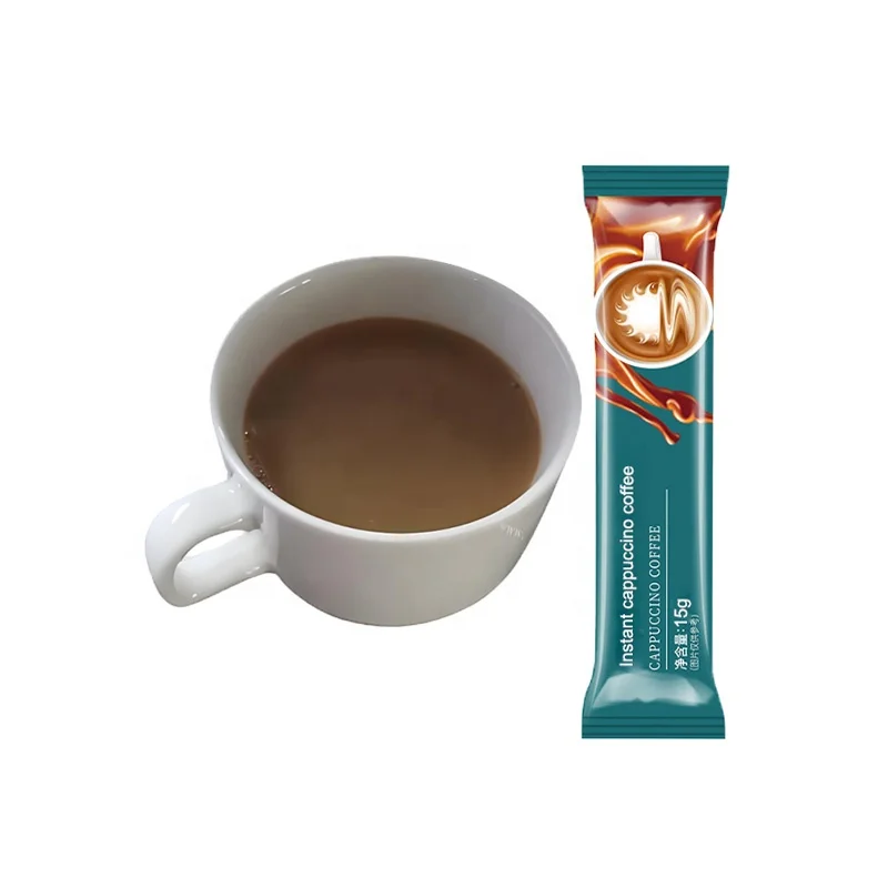 Factory Custom Cappuccino Coffee 3 in 1 Powder With Private Label And Best Services