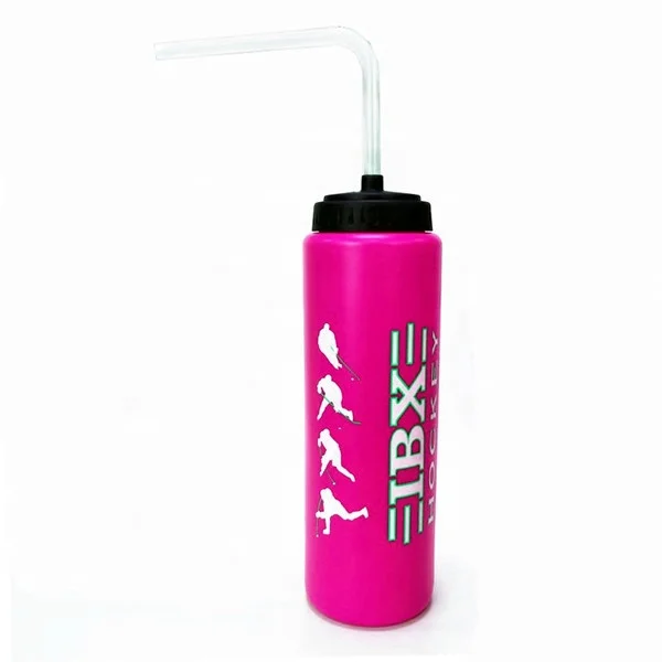 2021 new design custom mold plastic powerade sports water bottle with PE straw