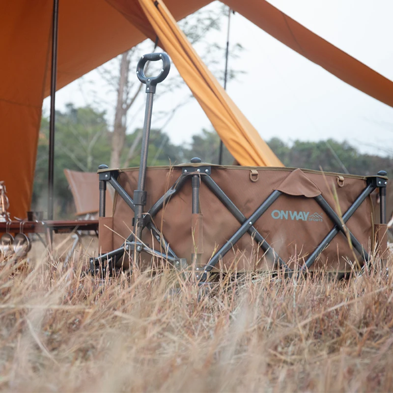 OnwaySports Camping Folding Wagon Portable Trolley Cart Garden Park Outdoor Beach