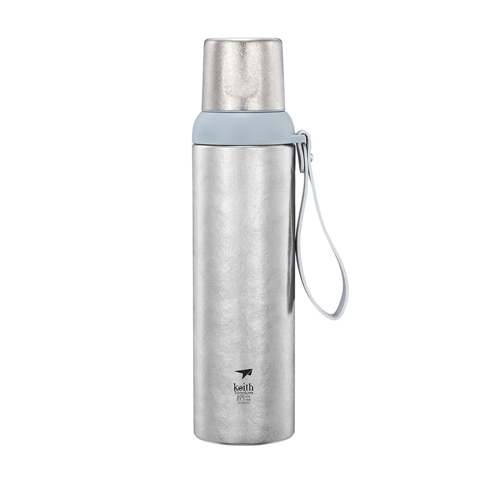 Wholesale Custom Logo Eco-Friendly Pure Titanium Water Bottle Vacuum Flash Double Wall Insulated Drink Bottle For Sale