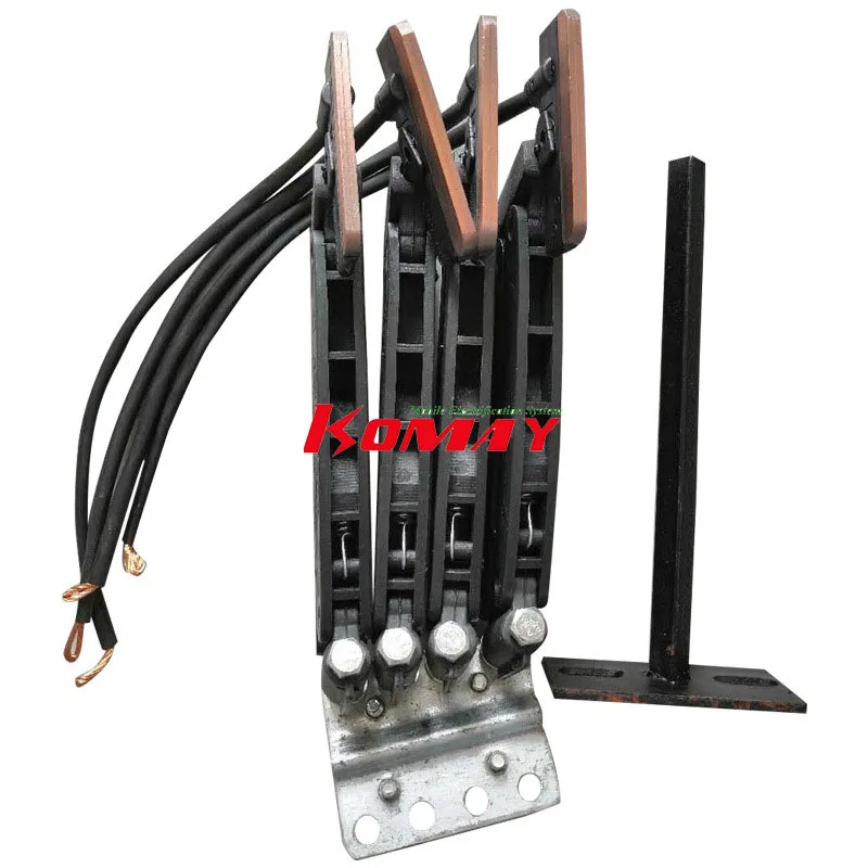 KOMAY 4P-30A double current collector on multiply conductor rail