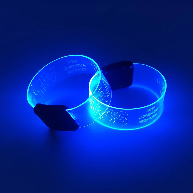 Glow Wristband Pulser Led Sound Activated Led Bracelet for Event Concert Music
