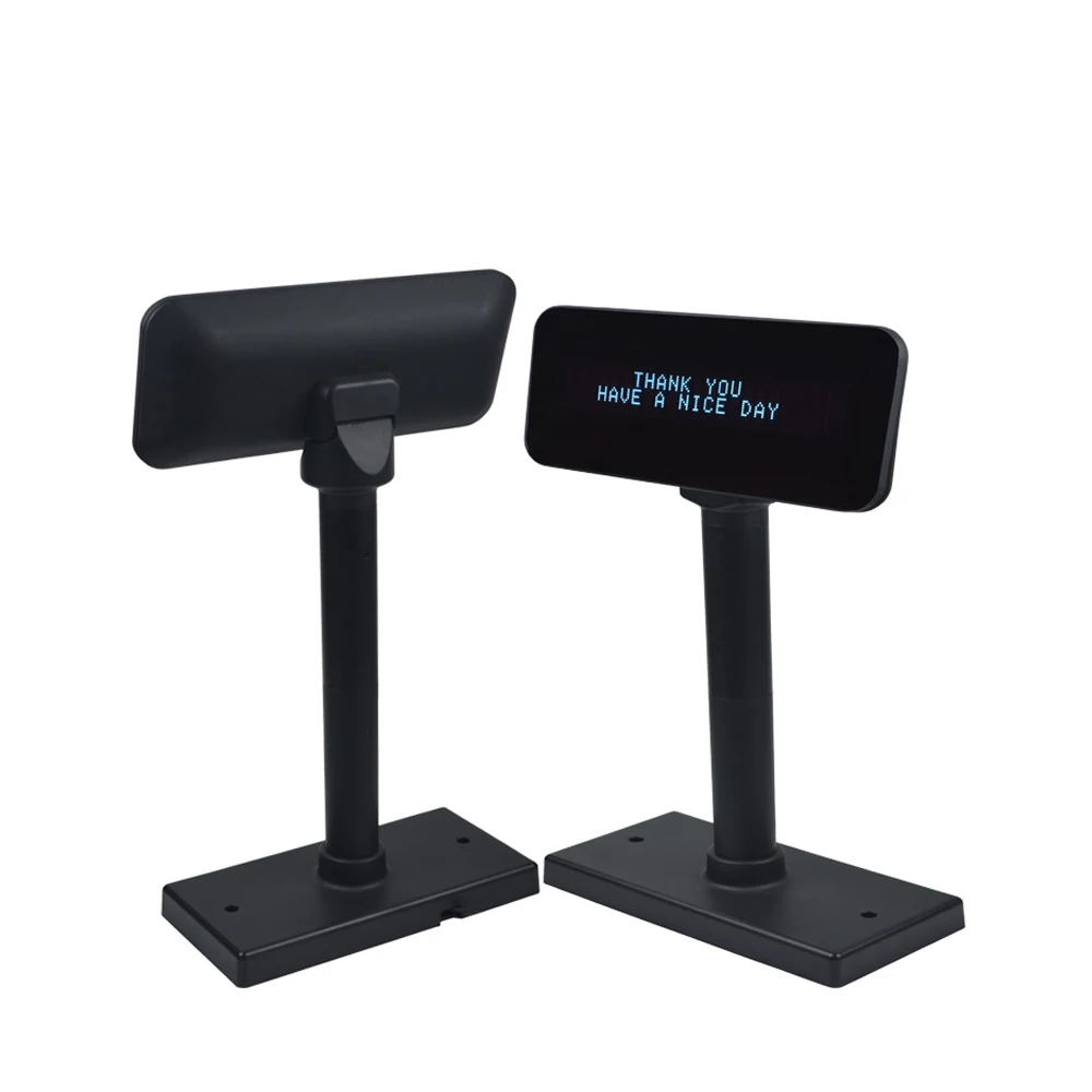 POS Customer Display 2 lines USB/RS232 pole vfd 220 Pole customer Display with Height Adjustable