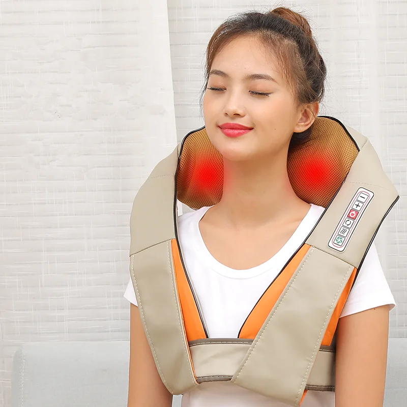 Excellent quality portable shoulder kneading cervical neck massage shawl wireless