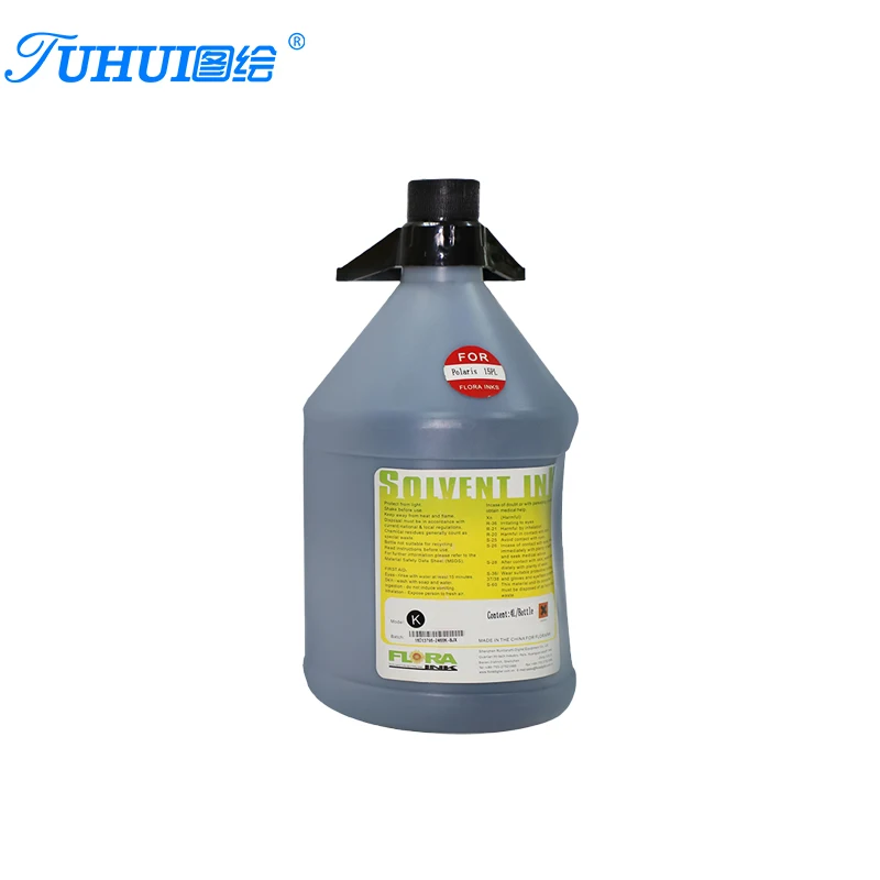 Original Flora solvent ink for all printer with Spectra polaris 512 15pl/35pl solvent printhead