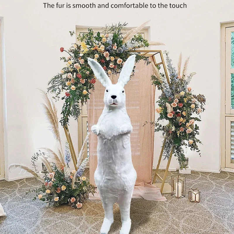 Bunny Decor Easter Decoration Big Rabbit Animal Model Festival Supplies Easter Party Mardi Gras Decorations Bunny