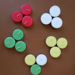 Candles 100 Pack White Unscented Tea Lights Candles in Bulk, 4 Hour Long Burning, Smokeless Dinner Tealight Candles