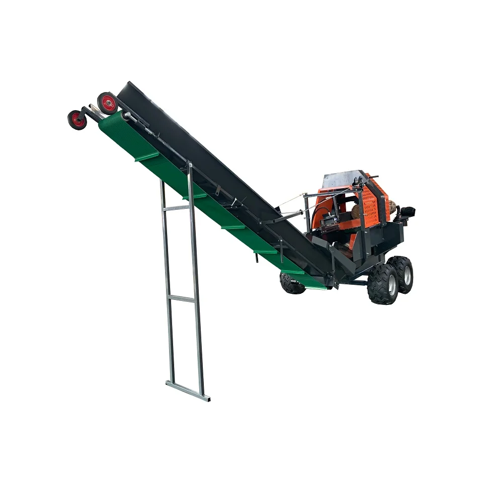 Деревянный сплиттер на 30 тонн. Древесный комбайн 50 см бензиновый резак для древесины 27 л.с.