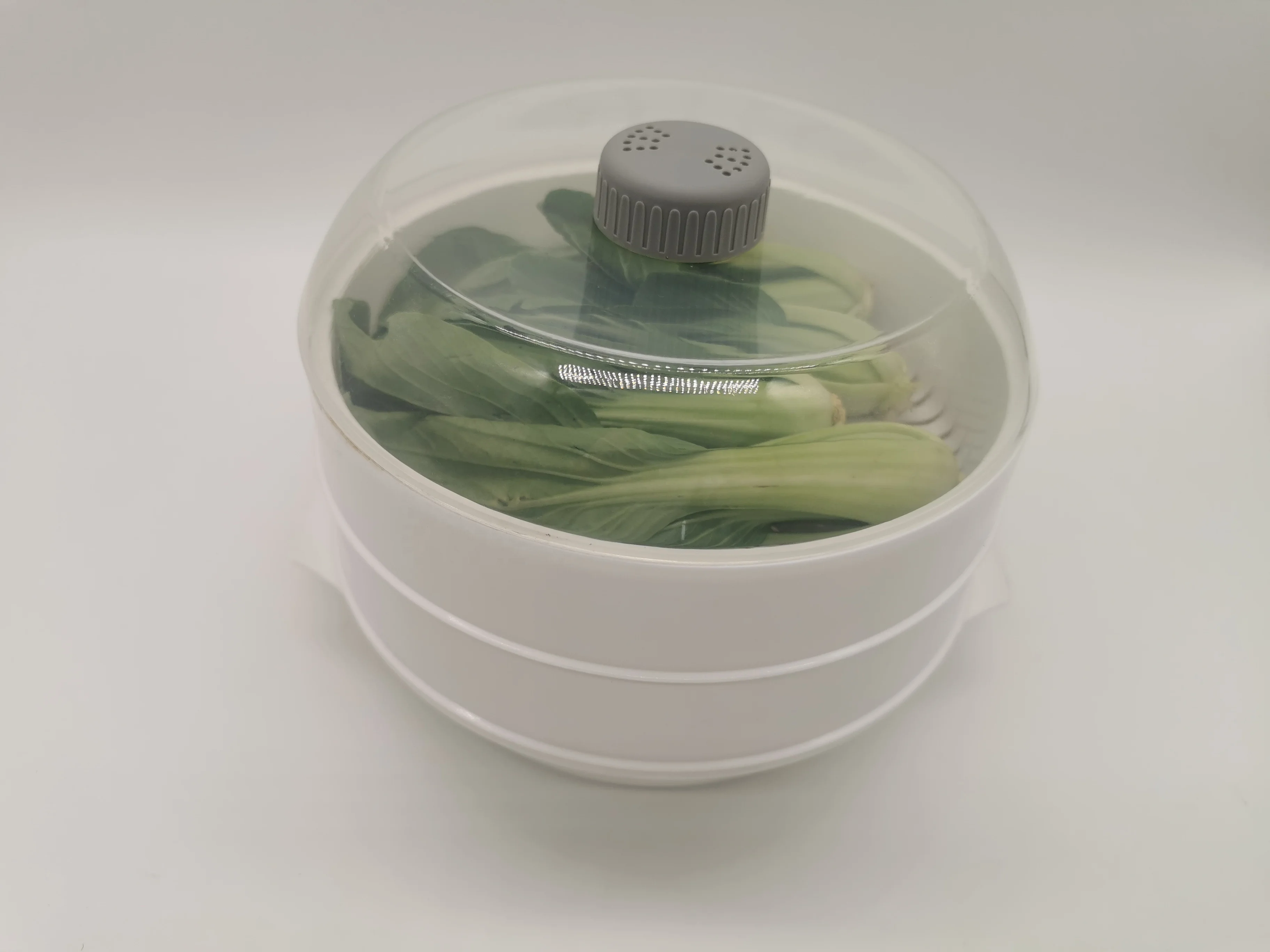 2 Tier Microwave Steamer Healthy Cooking Quick Fast Vegetables, Fish, Shellfish Oil Free Cooker