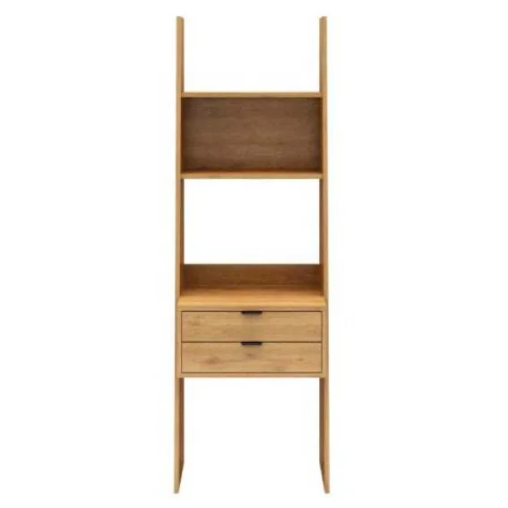 Hot Selling Wood Bookcase With 5 Wooden Shelves Multifunctional Vintage Bookshelf For Home Living Room Office