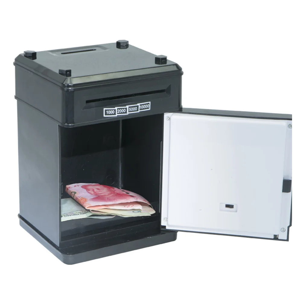 High Quality Plastic Money Box With Password Save Paper Money and Coin Mini Electric Atm Piggy Bank