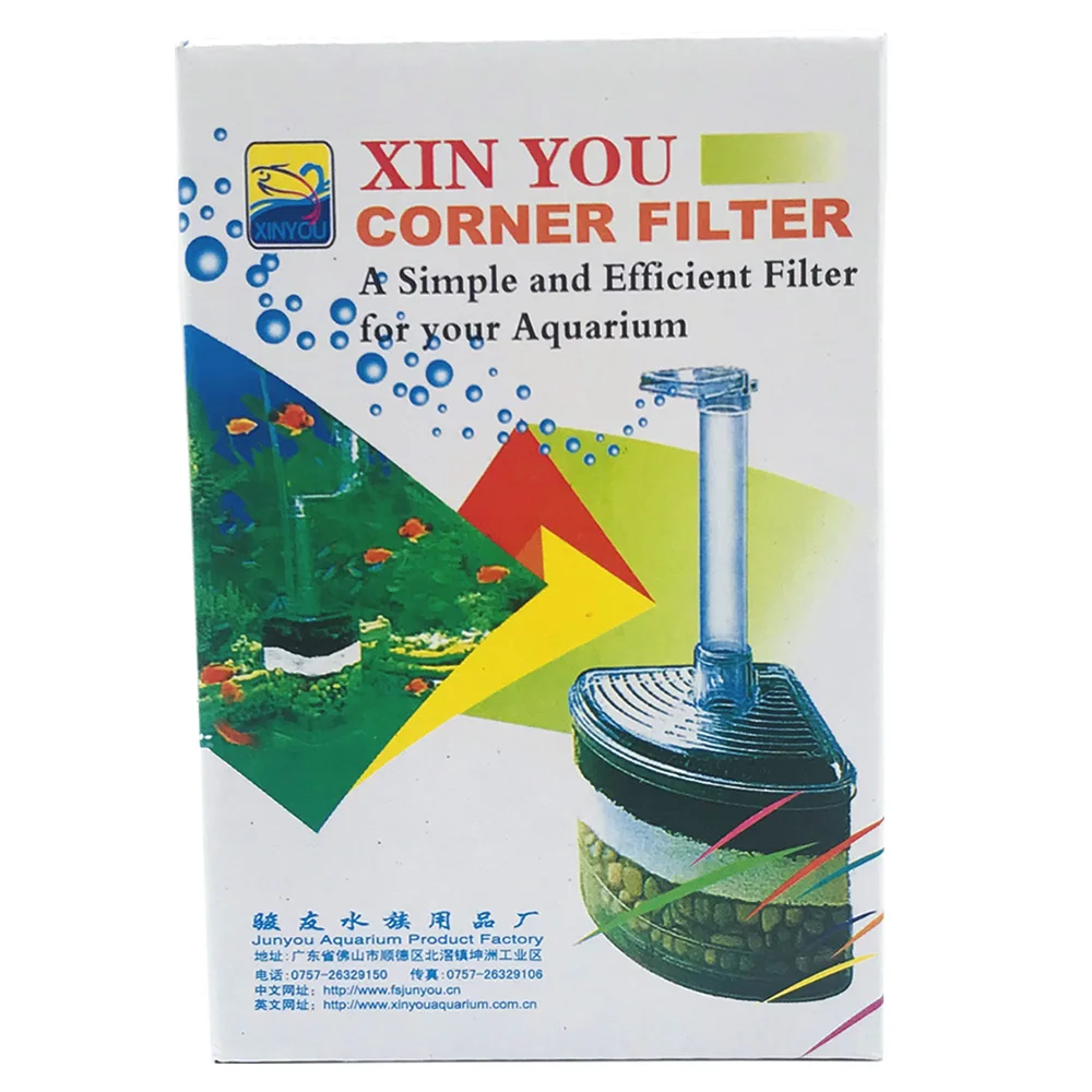 XINYOU аквариумный Угловой фильтр аквариумный продукт биологический фильтр XY-2008