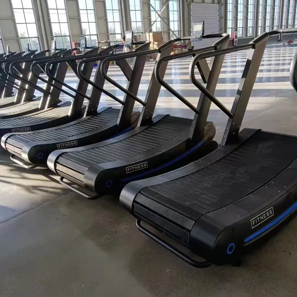 Air runner treadmill mechanical manual curved treadmill running machine  curved non motorized