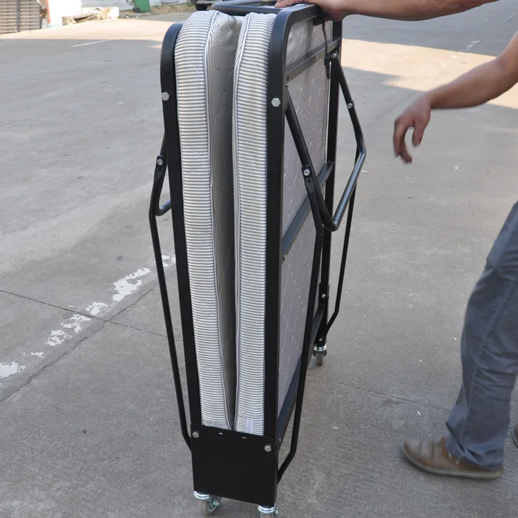 Cheap Industrial Hotel Extra Folding bed Vertical movable Metal Adding Bed