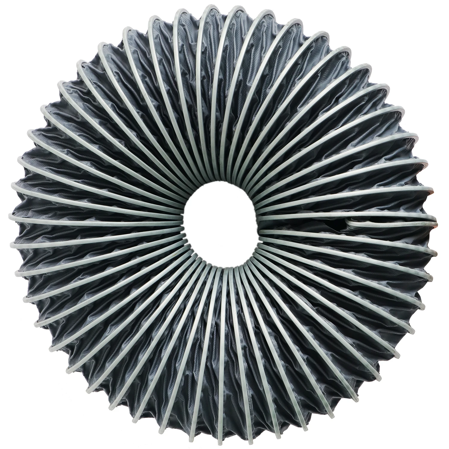 Flame Resistant Spiral PVC Clamped Polyester Fabric Ventilation Flexible Duct Hose