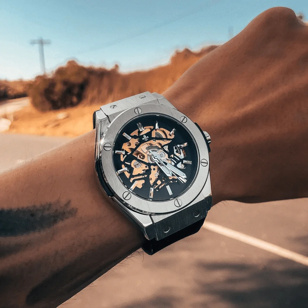 Новая модель дизайнерские механические часы-скелетоны без бренда турбийон роскошные мужские наручные