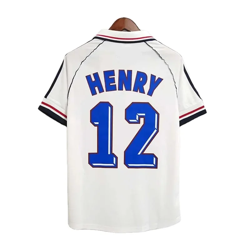 Wholesale Retro 1998 Germany Brazil Soccer Jersey 1990 Football Vintage Fran RONALDO BLANCO Henry Zidane CE Classic Shirts