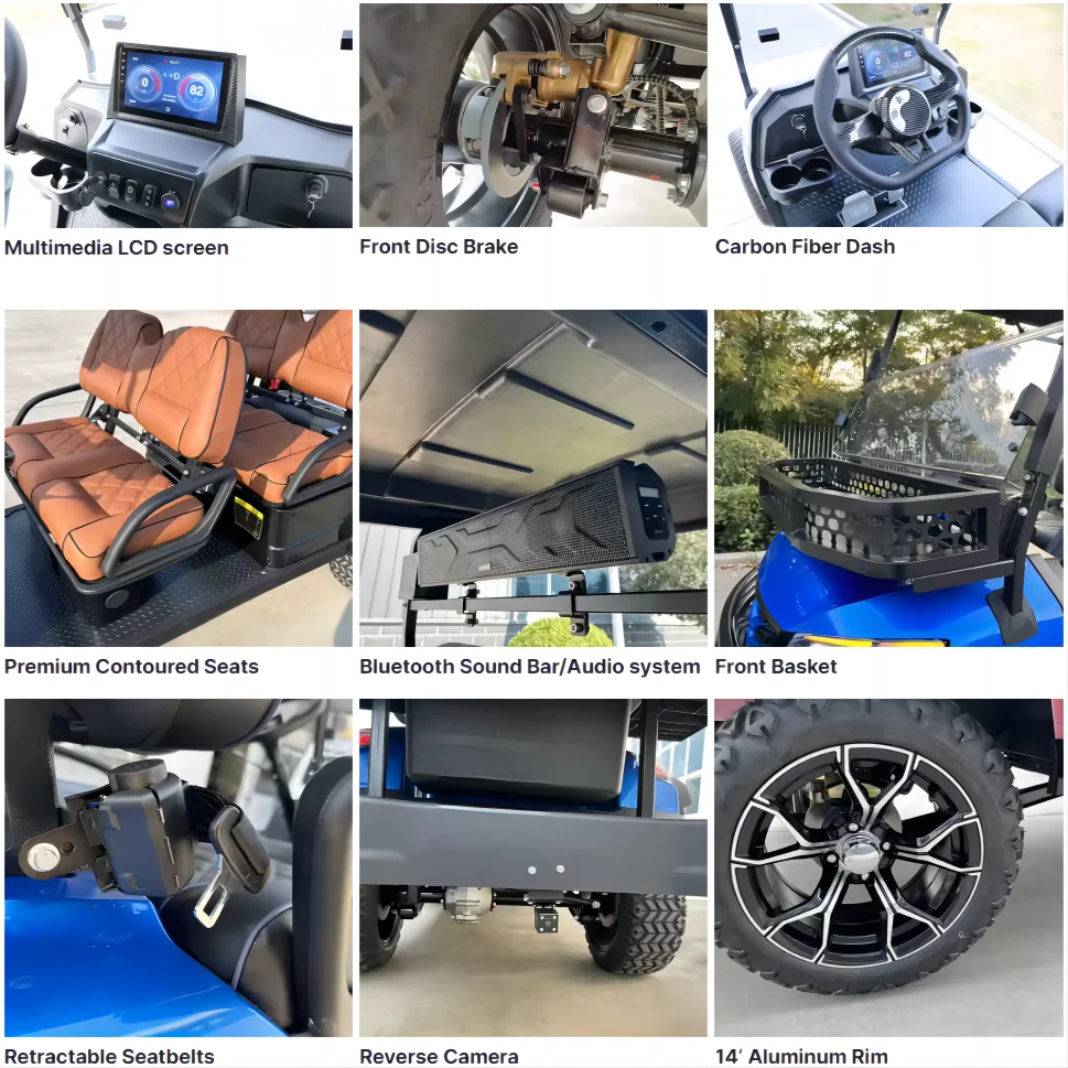 TongCai adventurous rugged off-road  fashionable luxurious electric golf buggy golf cars