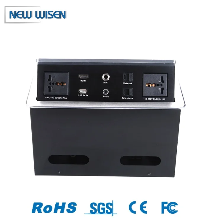 Morden Style Electrical Outlet Multiple Switch Strip Port Electric With Usb Table Power Socket