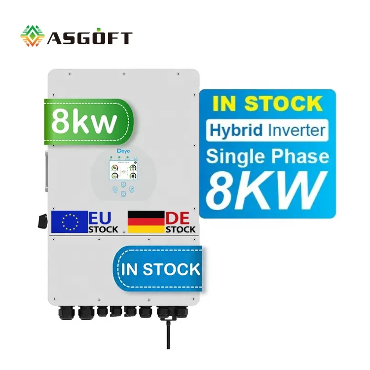 DEYE  hybrid solar inverter 5kw 6kw 7.6kw 8kw solor inverter SUN-8K-SG01LP1-EU Single Phase power inverter