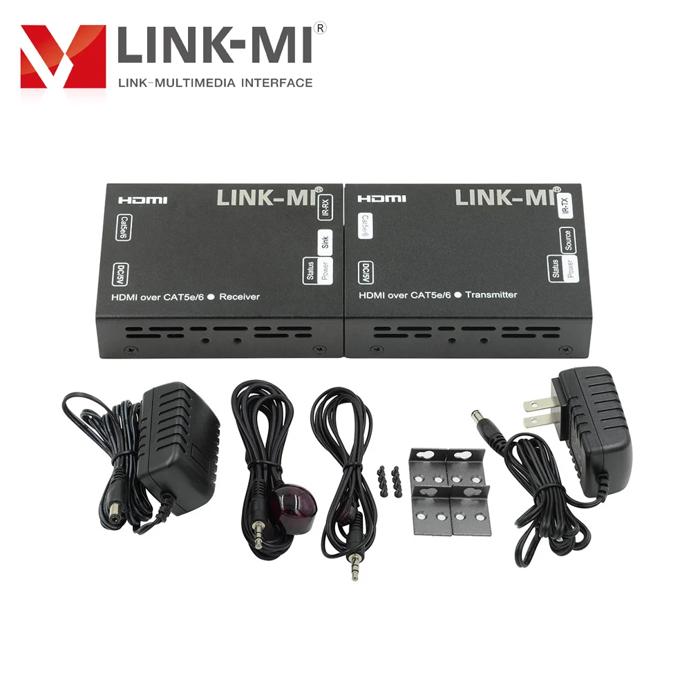 3D video FHD Video 60m HDMI IR Extender over CAT5e/6 HDMI Transmitter & Receiver with IR Control 1080P Rates up to 2.25Gbits