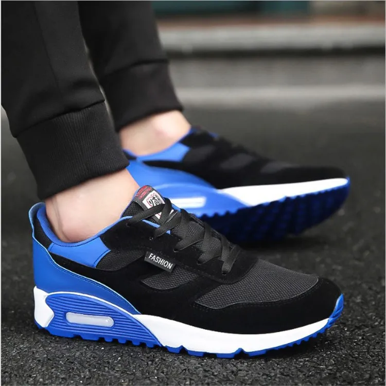 Оптовая продажа, дешевые модные сетчатые тканевые кроссовки, мужская вязаная повседневная спортивная обувь, кроссовки