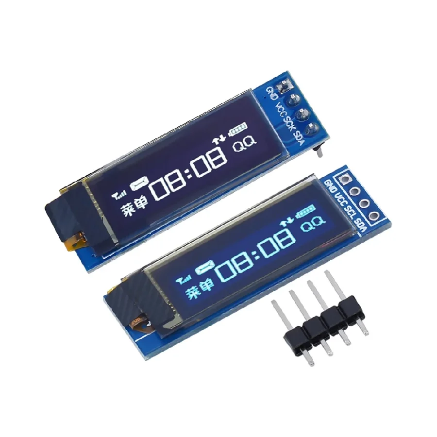 The factory warehouse  0.91 inch white oled display module IIC I2C 128X32 4pin with SSD1306 controller chip